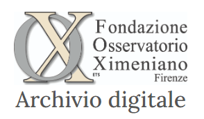 Archivio digitale - Fondazione Osservatorio Ximeniano